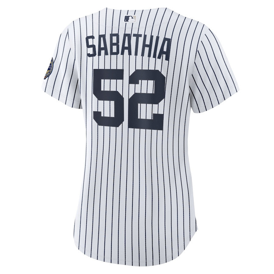 CC Sabathia 52 New York Yankees Women's 2025 Baseball Hall of Fame Jersey - White