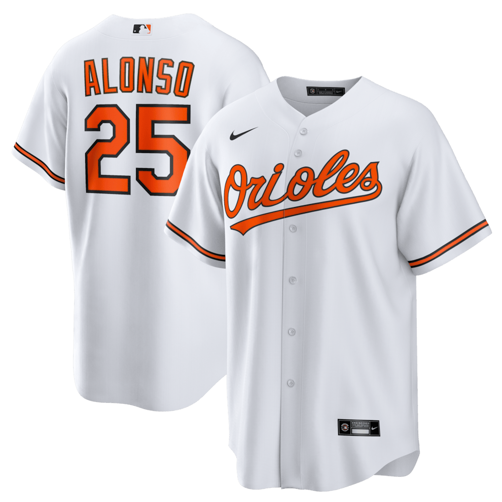 Pete Alonso 25 Baltimore Orioles Home Men Jersey - White