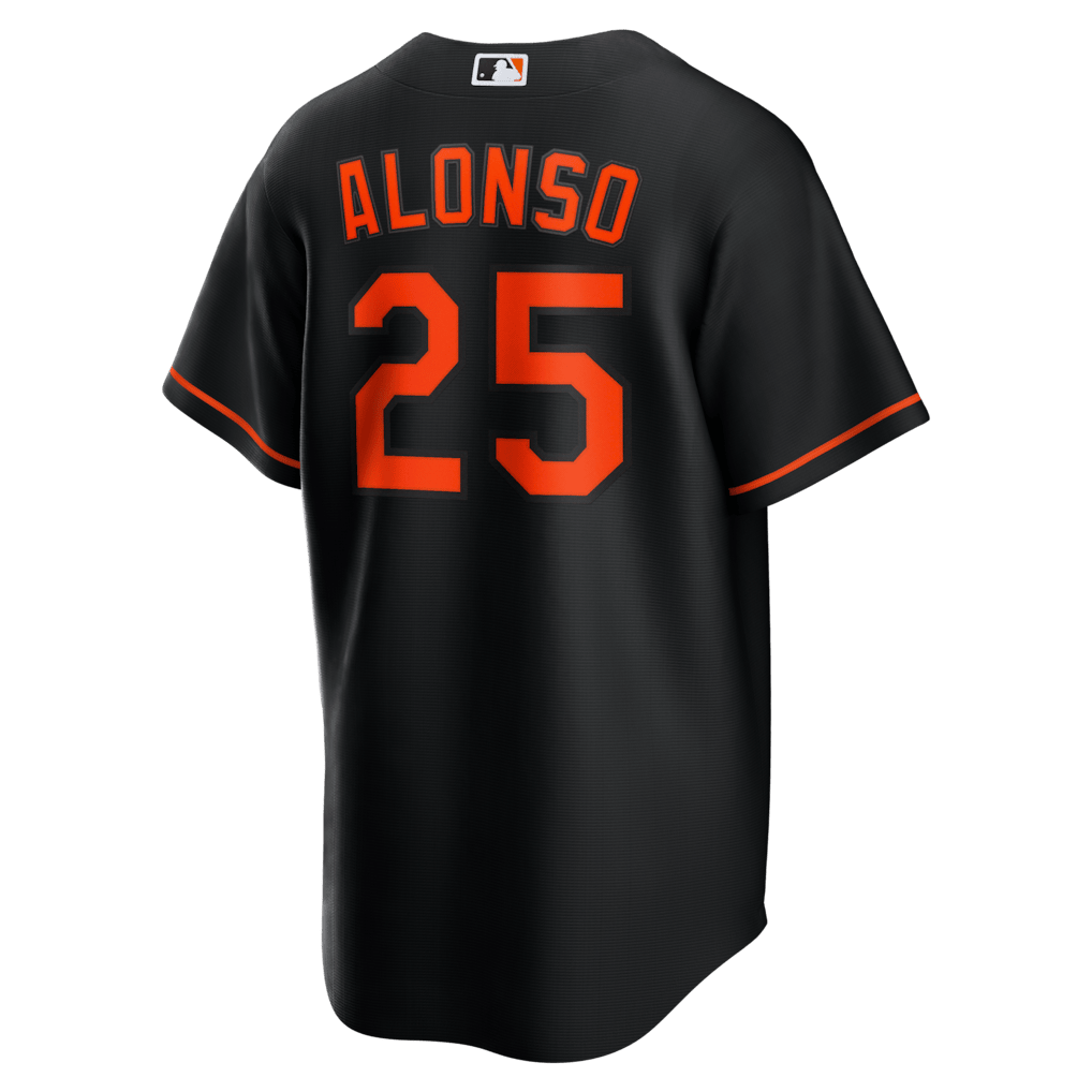Pete Alonso 25 Baltimore Orioles Alternate Men Jersey - Black