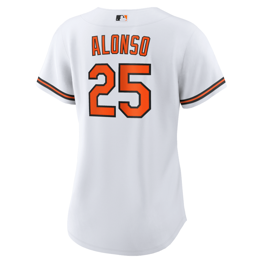 Pete Alonso 25 Baltimore Orioles Women's Home Jersey - White
