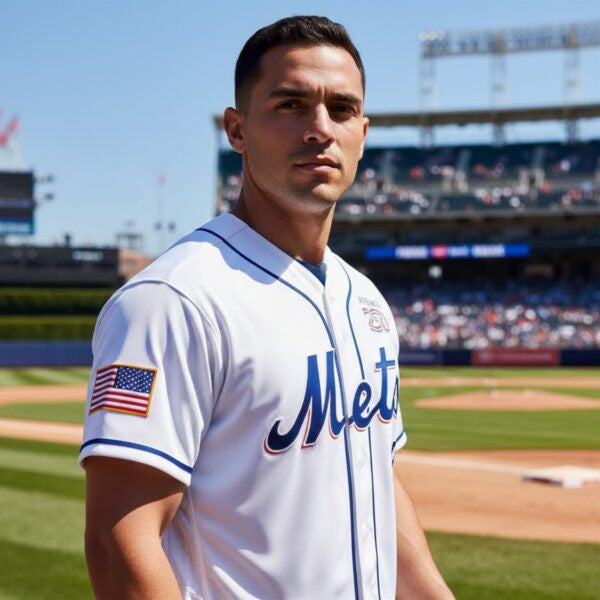 New York Mets Celebration 250th Anniversary of the United States 3D Baseball Jersey - White