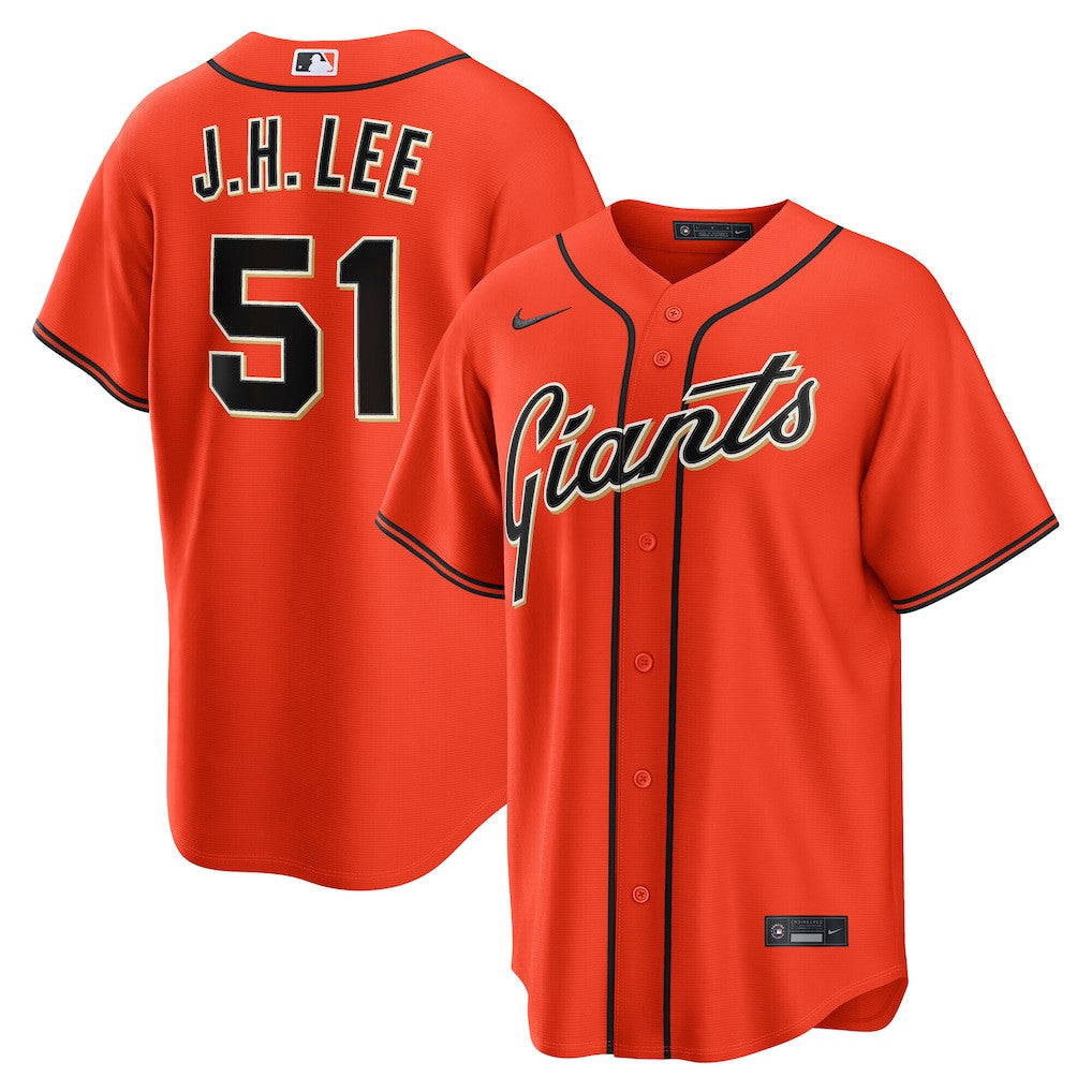 Jung Hoo Lee 51 San Francisco Giants Orange Alternate Jersey - Men