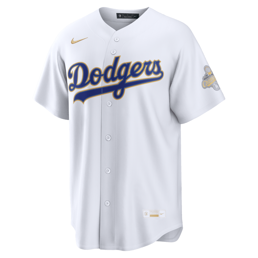 Los Angeles Dodgers 2026 Gold Collection Stadium Men Jersey - White