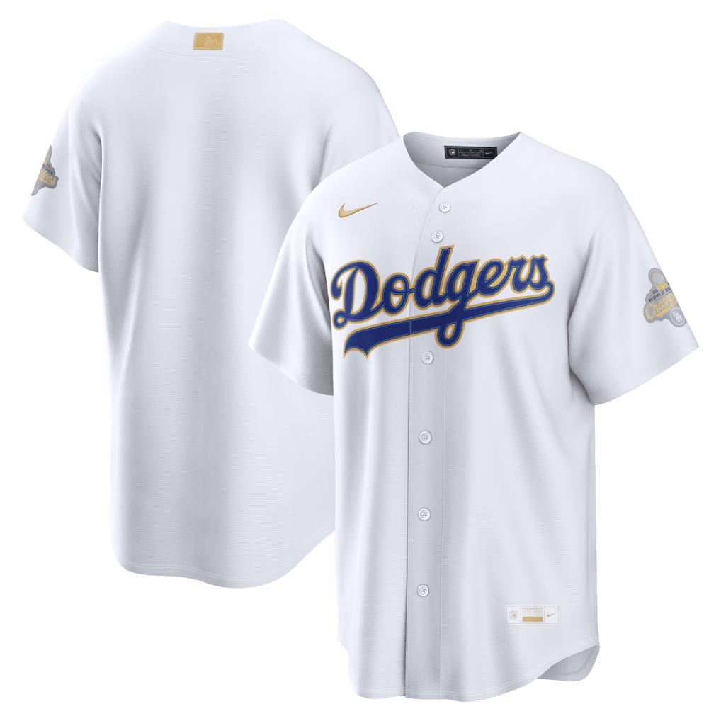 Los Angeles Dodgers 2026 Gold Collection Stadium Men Jersey - White