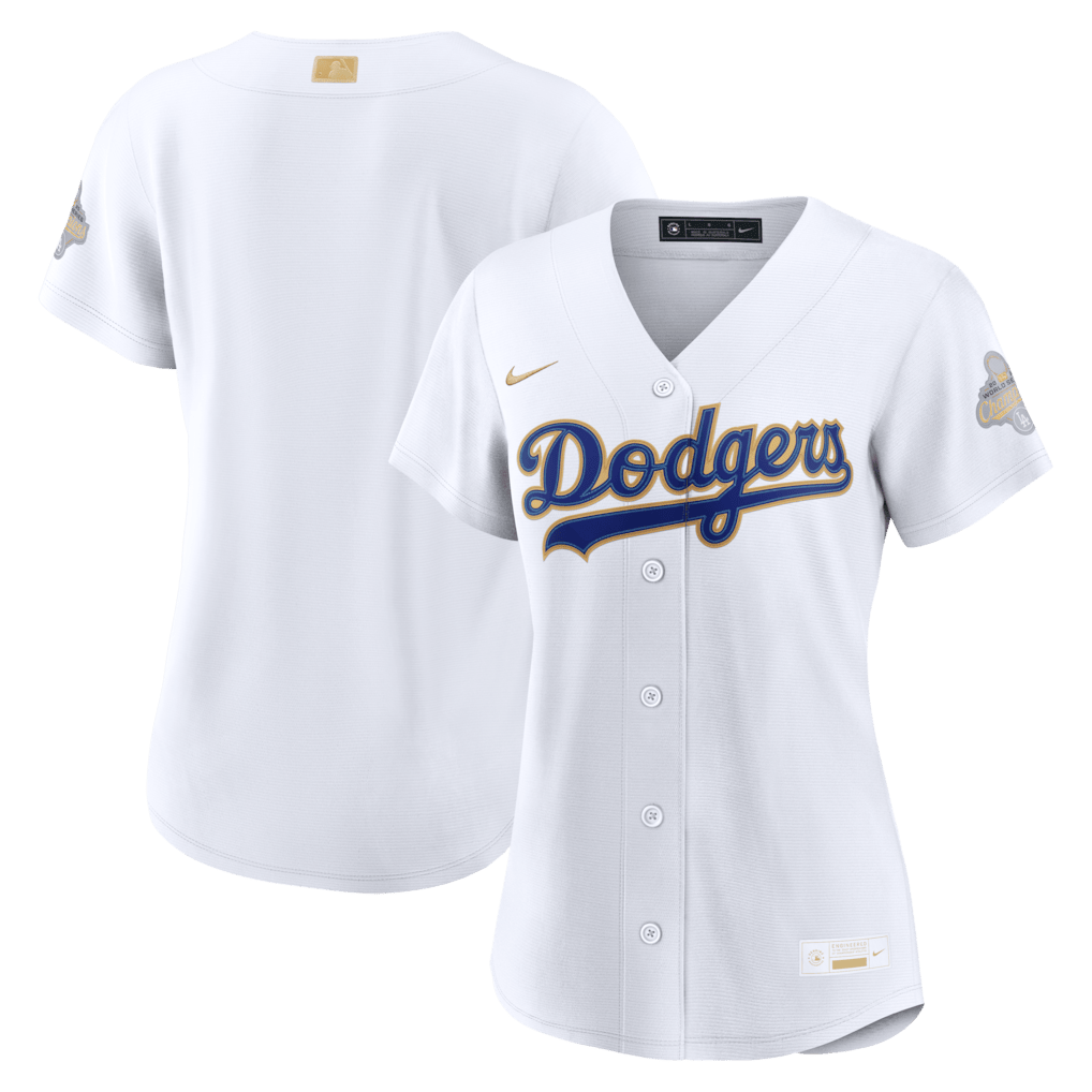 Los Angeles Dodgers Women's 2026 Gold Collection Stadium Jersey - White