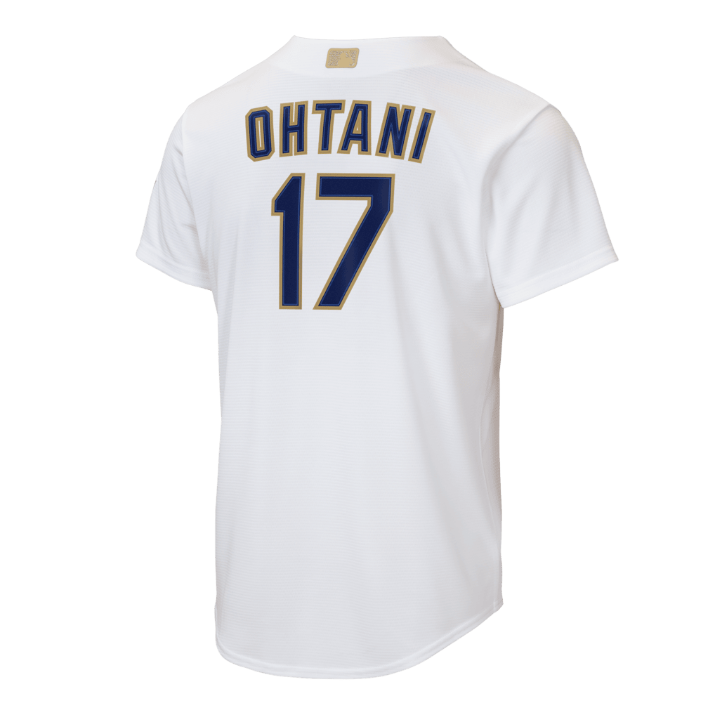 Shohei Ohtani 17 Los Angeles Dodgers 2026 Gold Collection Home YOUTH Jersey - White