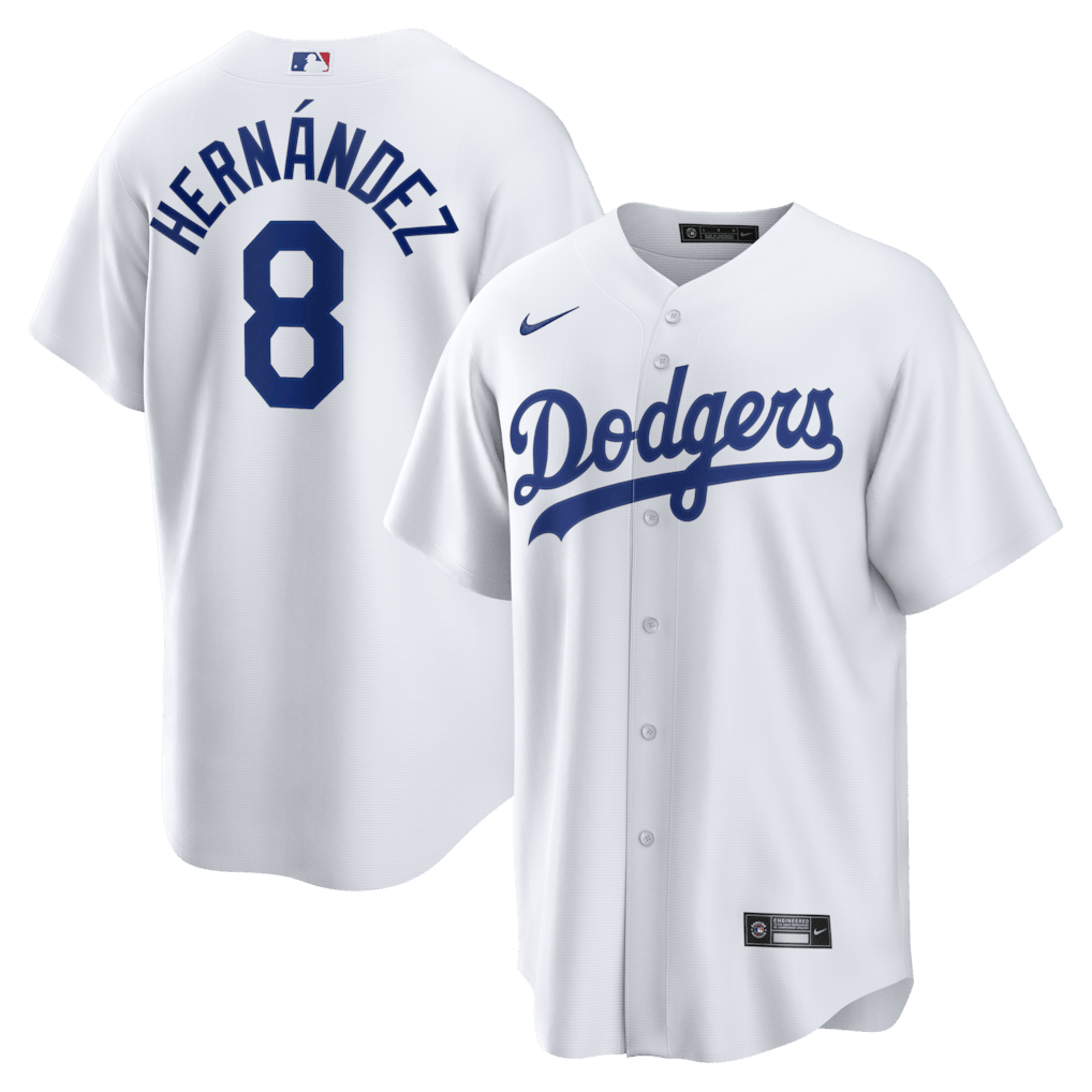 Enrique Hernández 8 Los Angeles Dodgers 2026 Home Men Jersey - White