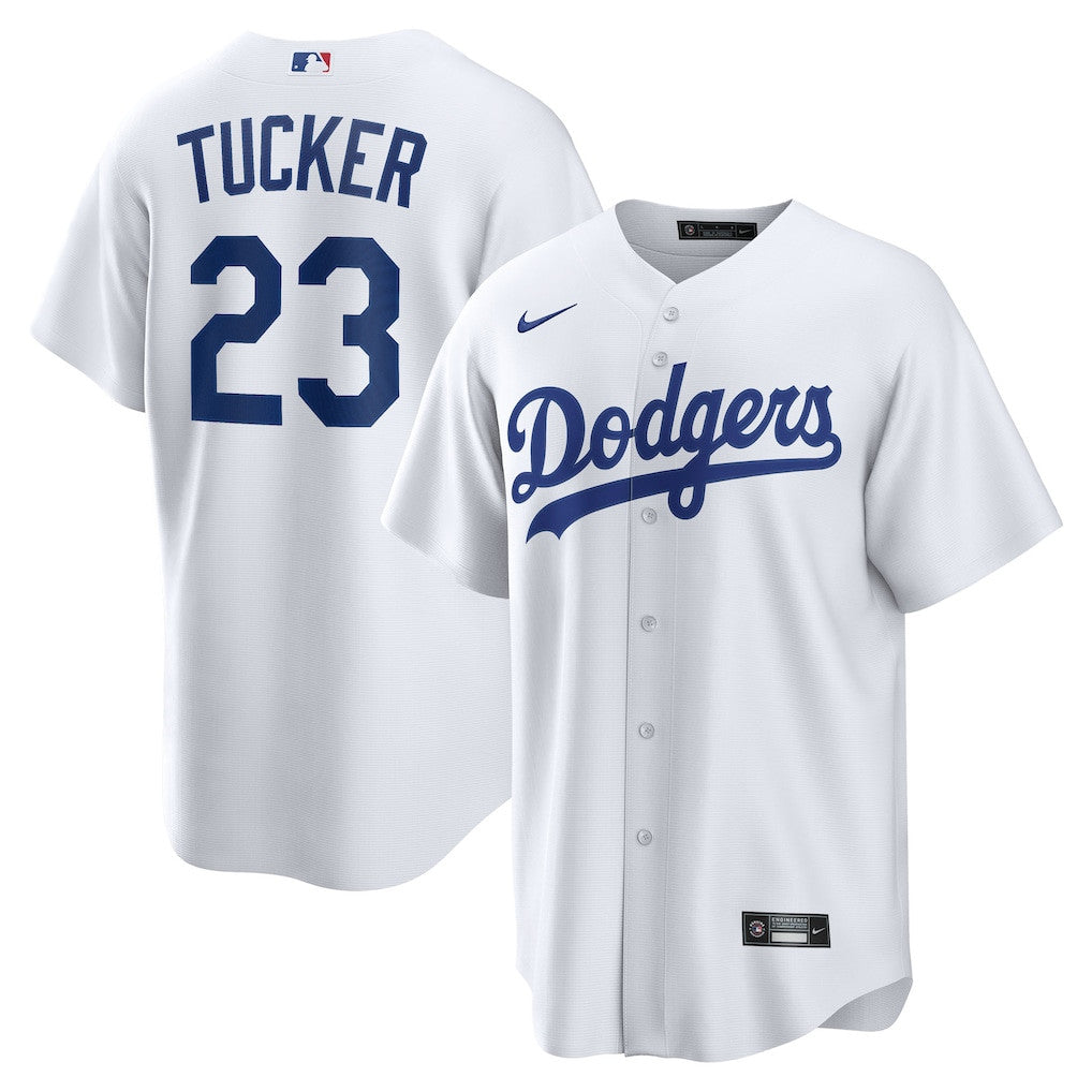 Kyle Tucker 23 Los Angeles Dodgers 2026 Home Men Jersey - White
