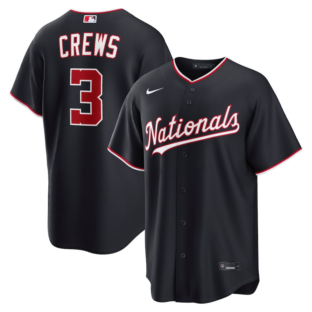 Dylan Crews 3 Washington Nationals 2026 Alternate Men Jersey - Navy