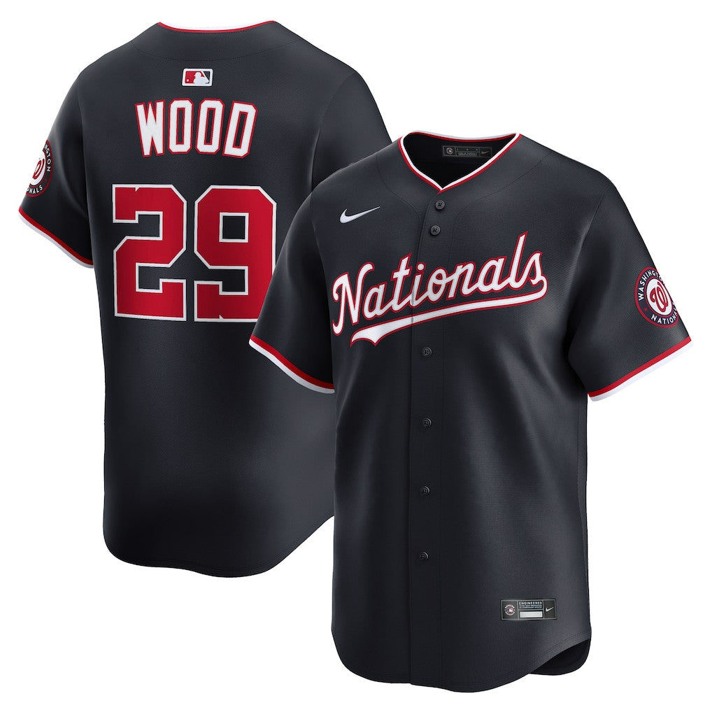 James Wood 29 Washington Nationals 2026 Alternate Limited Player Men Jersey - Navy