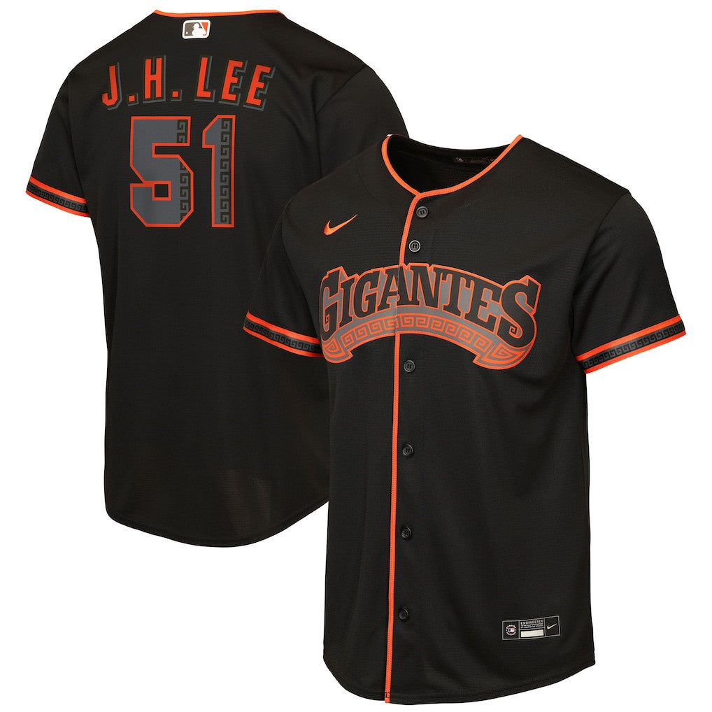 Jung Hoo Lee 51 San Francisco Giants Alternate 2 YOUTH Jersey - Black