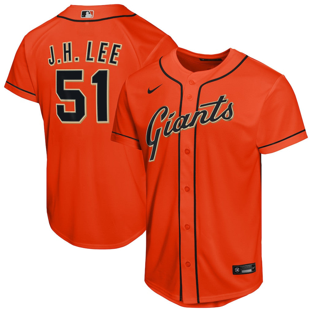 Jung Hoo Lee 51 San Francisco Giants Alternate YOUTH Jersey - Orange