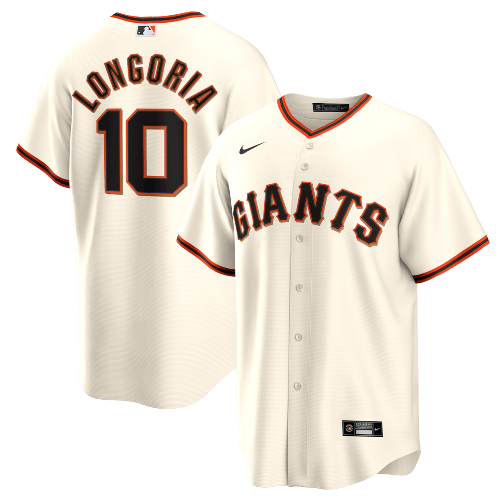 Evan Longoria 10 San Francisco Giants Home Retired Player Men Jersey - Cream