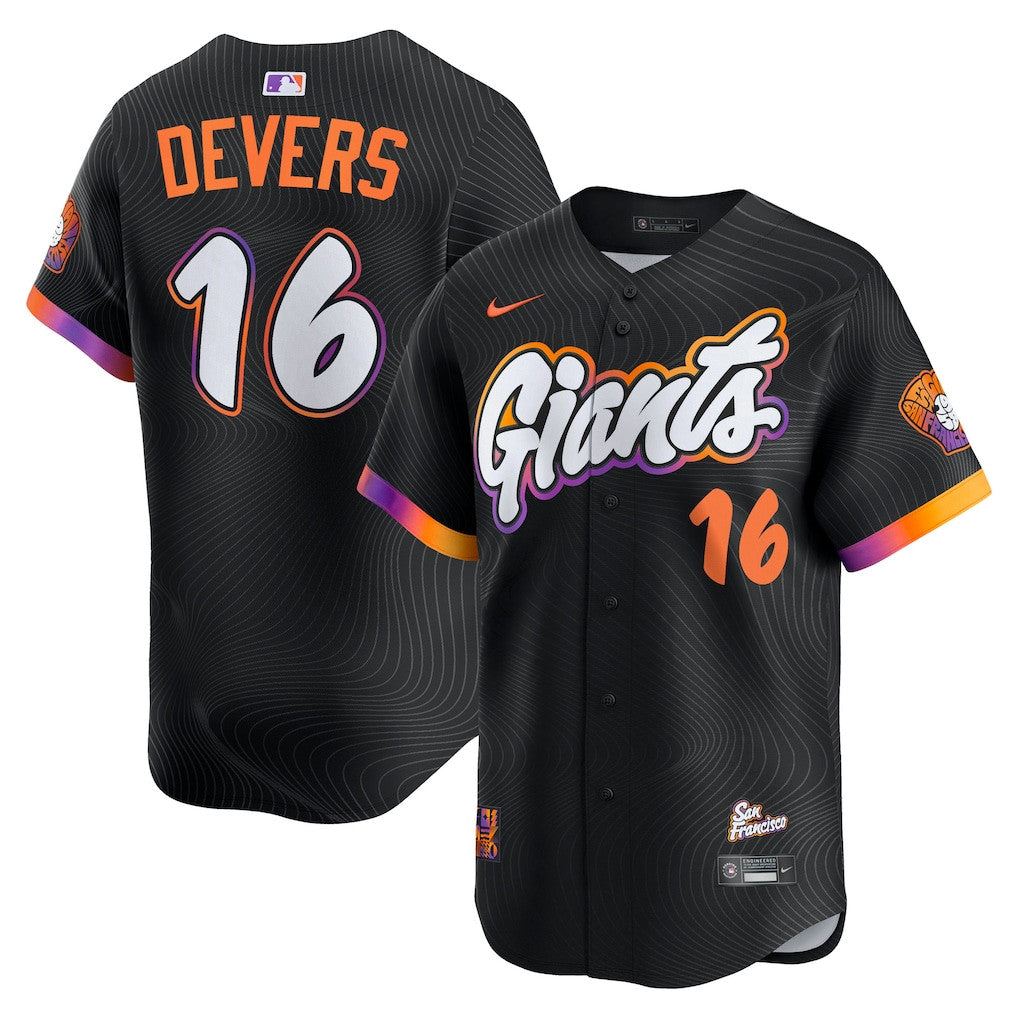 Rafael Devers 16 San Francisco Giants 2025 City Connect Limited Player Men Jersey - Black