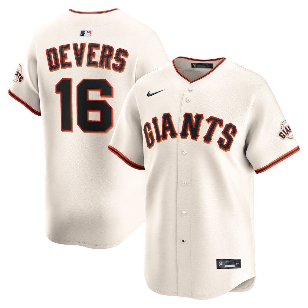 Rafael Devers 16 San Francisco Giants Home Limited Player Men Jersey - Cream