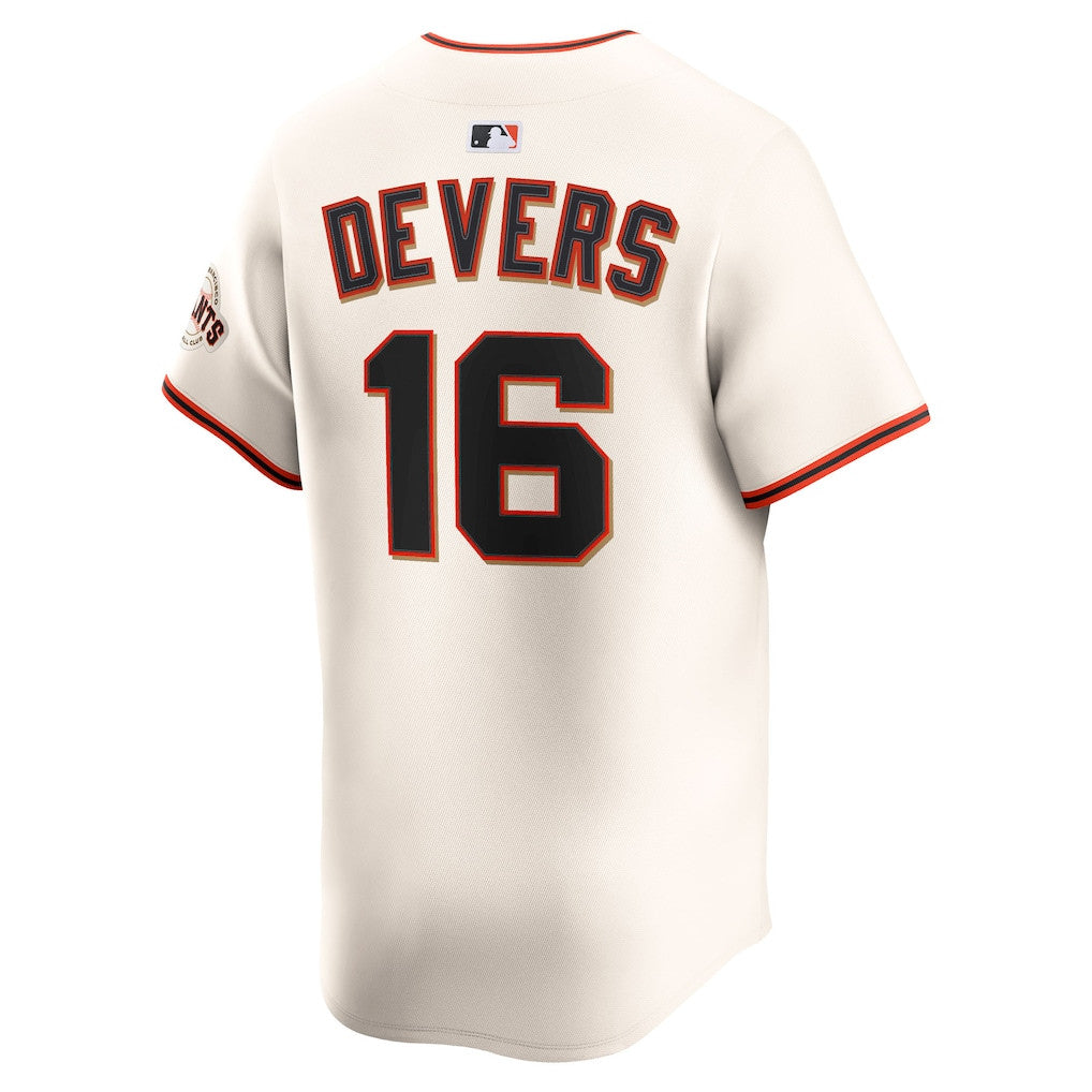 Rafael Devers 16 San Francisco Giants Home Limited Player Men Jersey - Cream