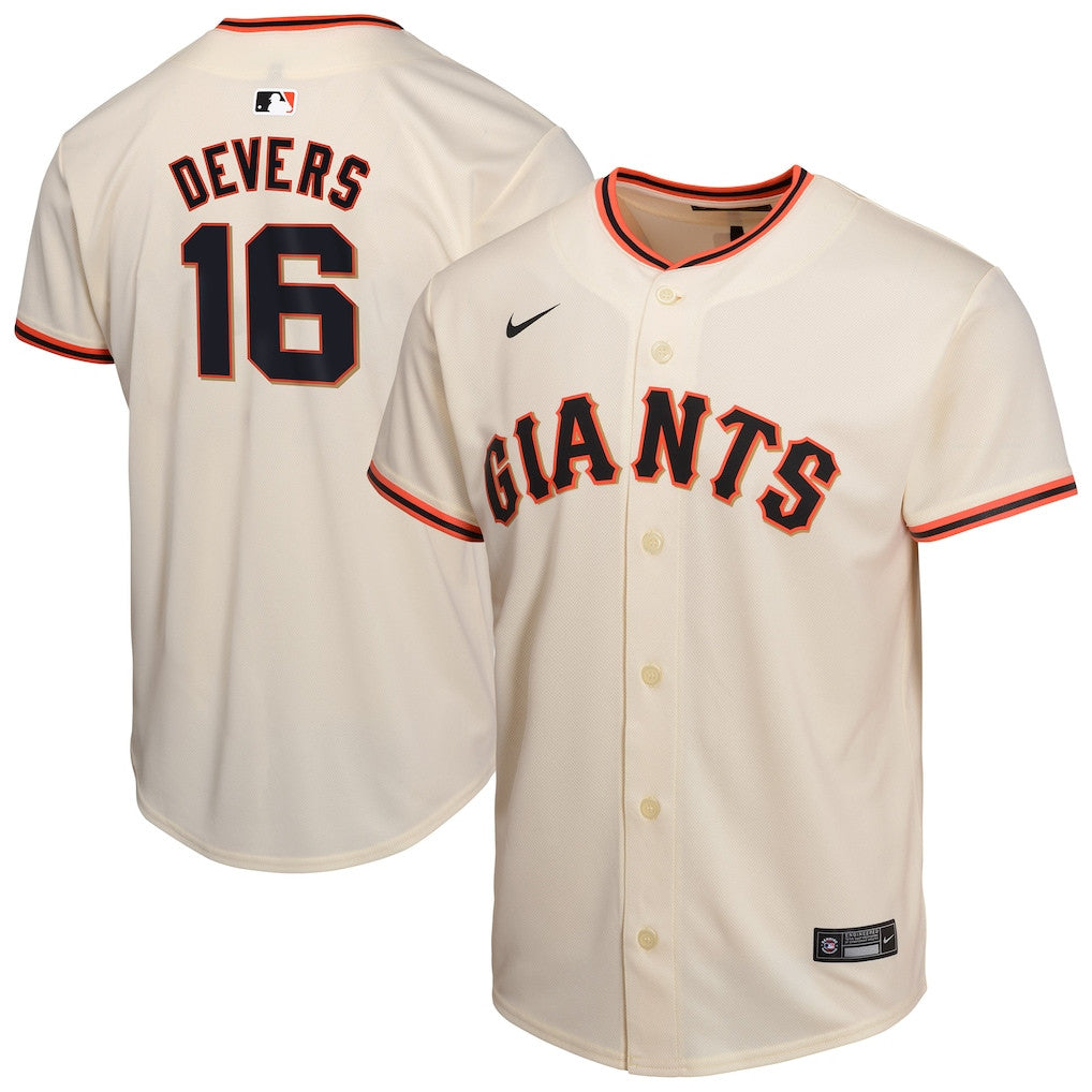 Rafael Devers 16 San Francisco Giants Home YOUTH Jersey - Cream