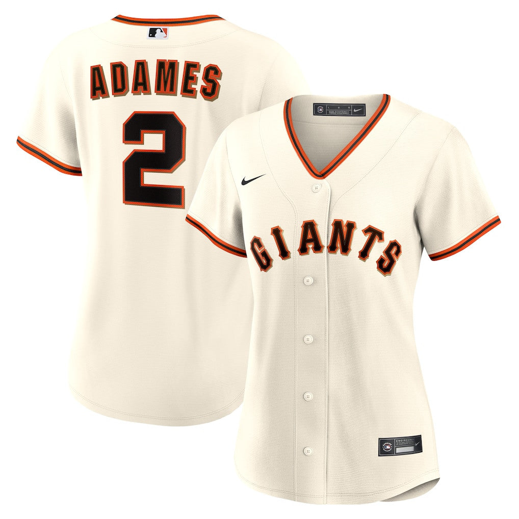 Willy Adames 2 San Francisco Giants Women's Home Jersey - Cream