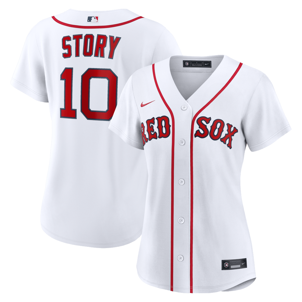 Trevor Story 10 Boston Red Sox Women's Home Jersey - White