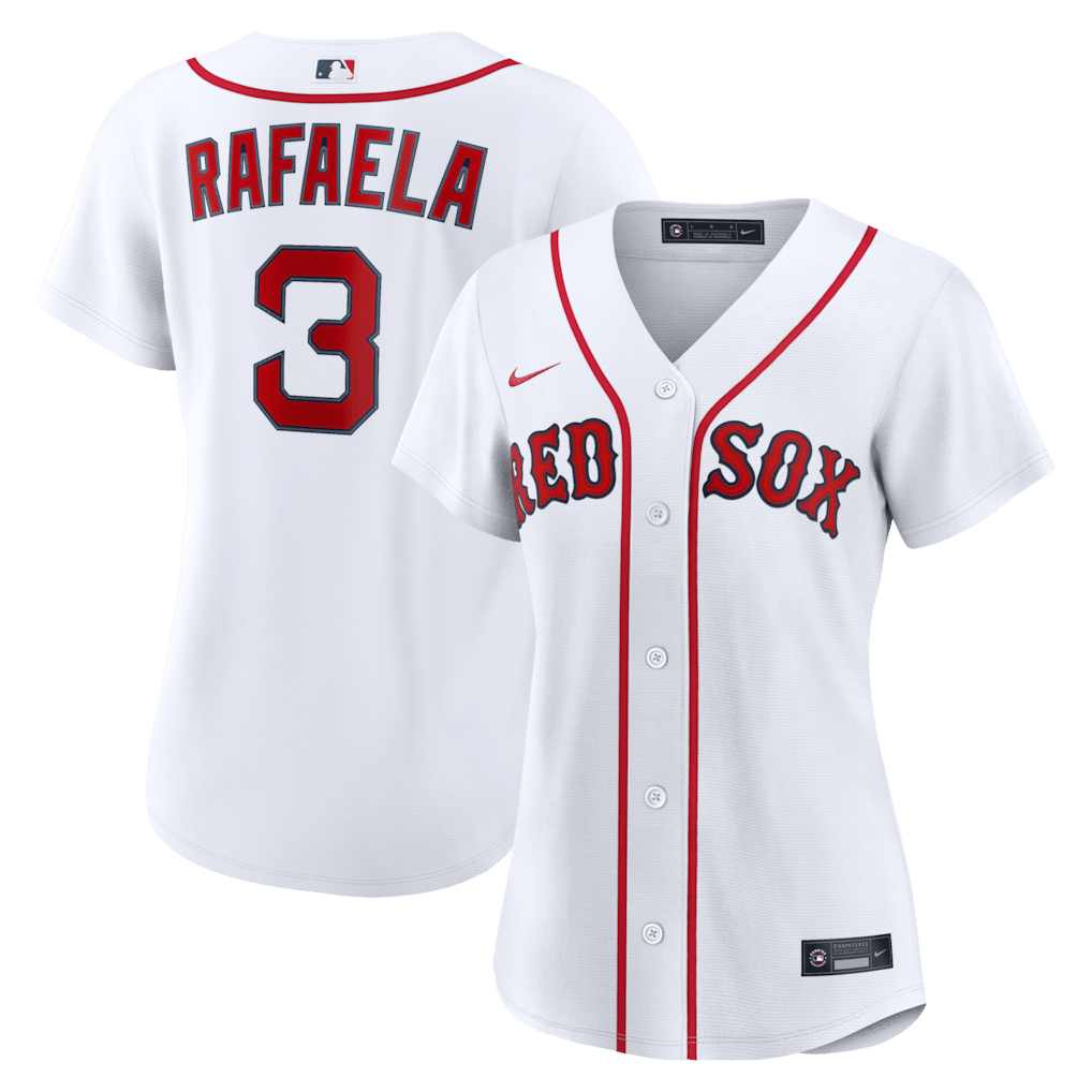 Ceddanne Rafaela 3 Boston Red Sox Women's Home Jersey - White