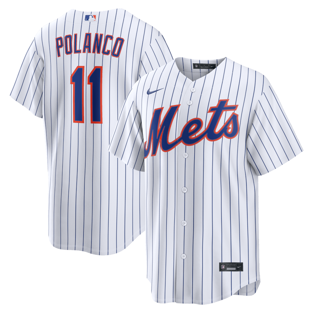 Jorge Polanco 11 New York Mets Home Men Jersey - White