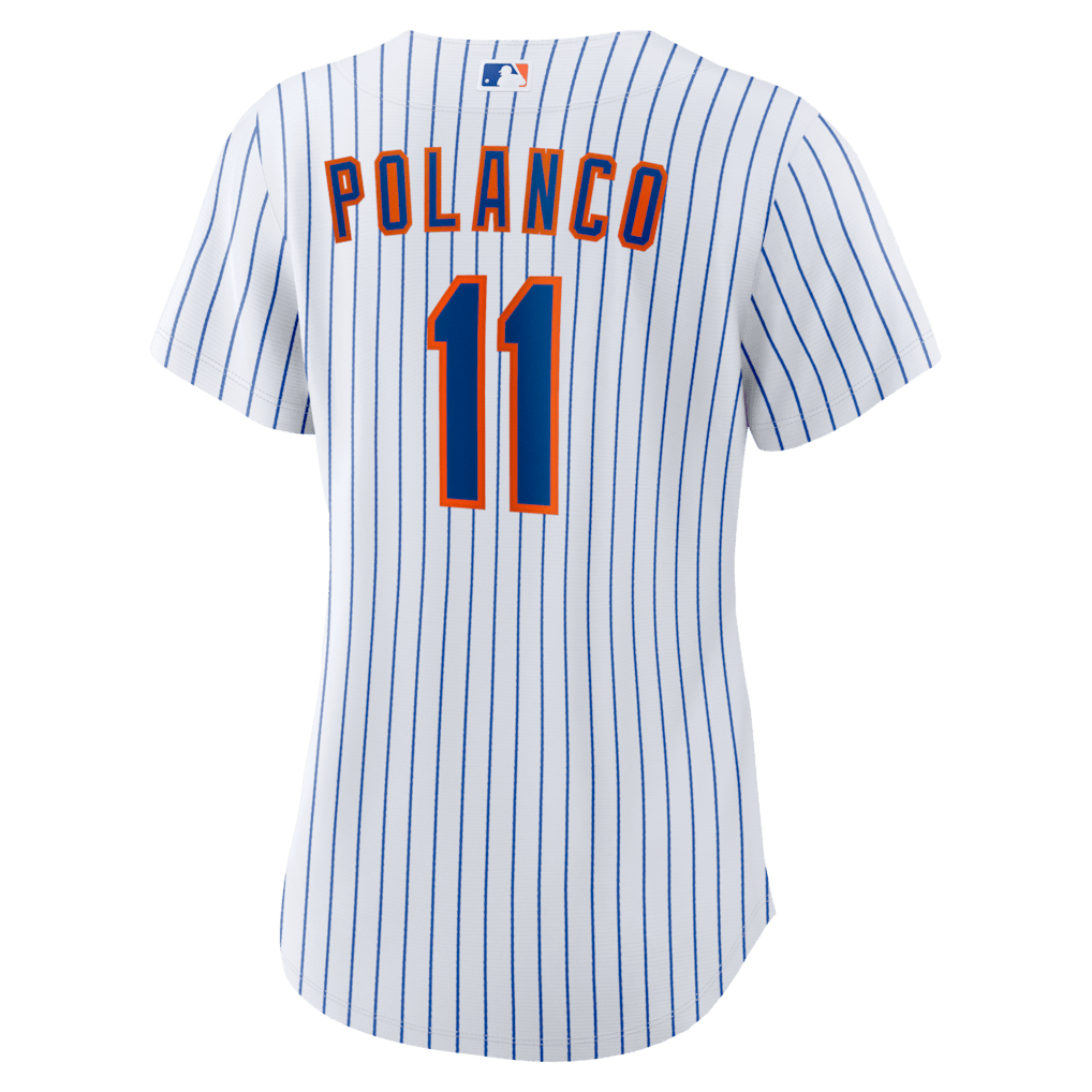 Jorge Polanco 11 New York Mets Women's Home Jersey - White