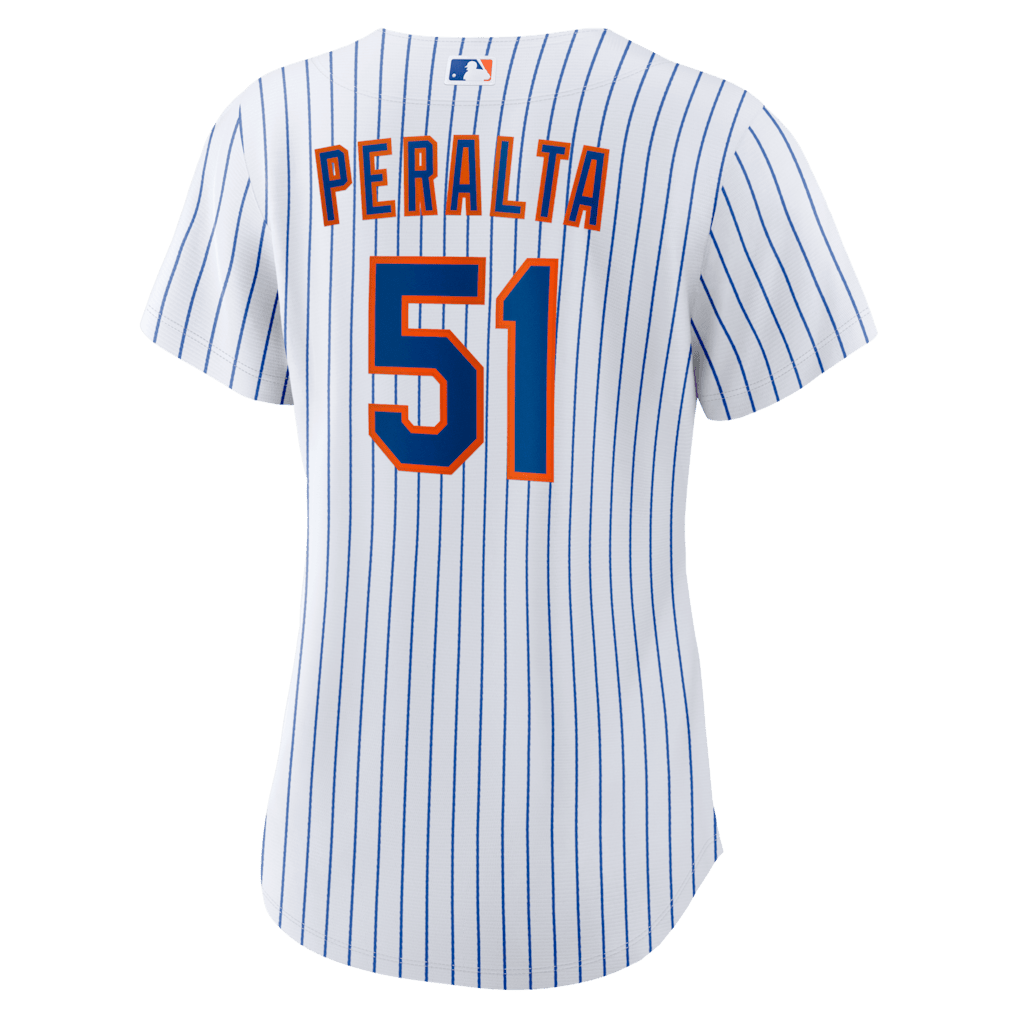 Freddy Peralta 51 New York Mets Women's Home Jersey - White