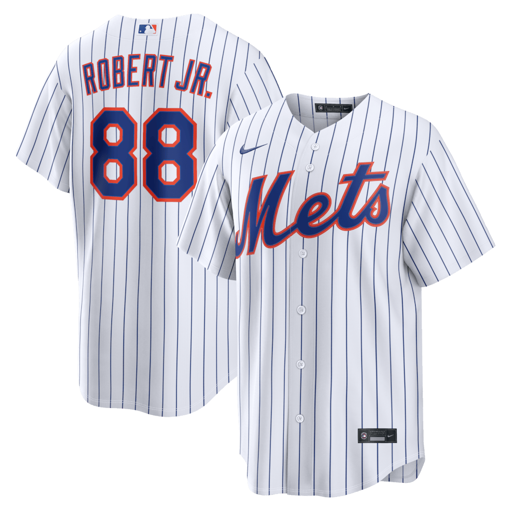 Luis Robert Jr. 88 New York Mets Home Men Jersey - White