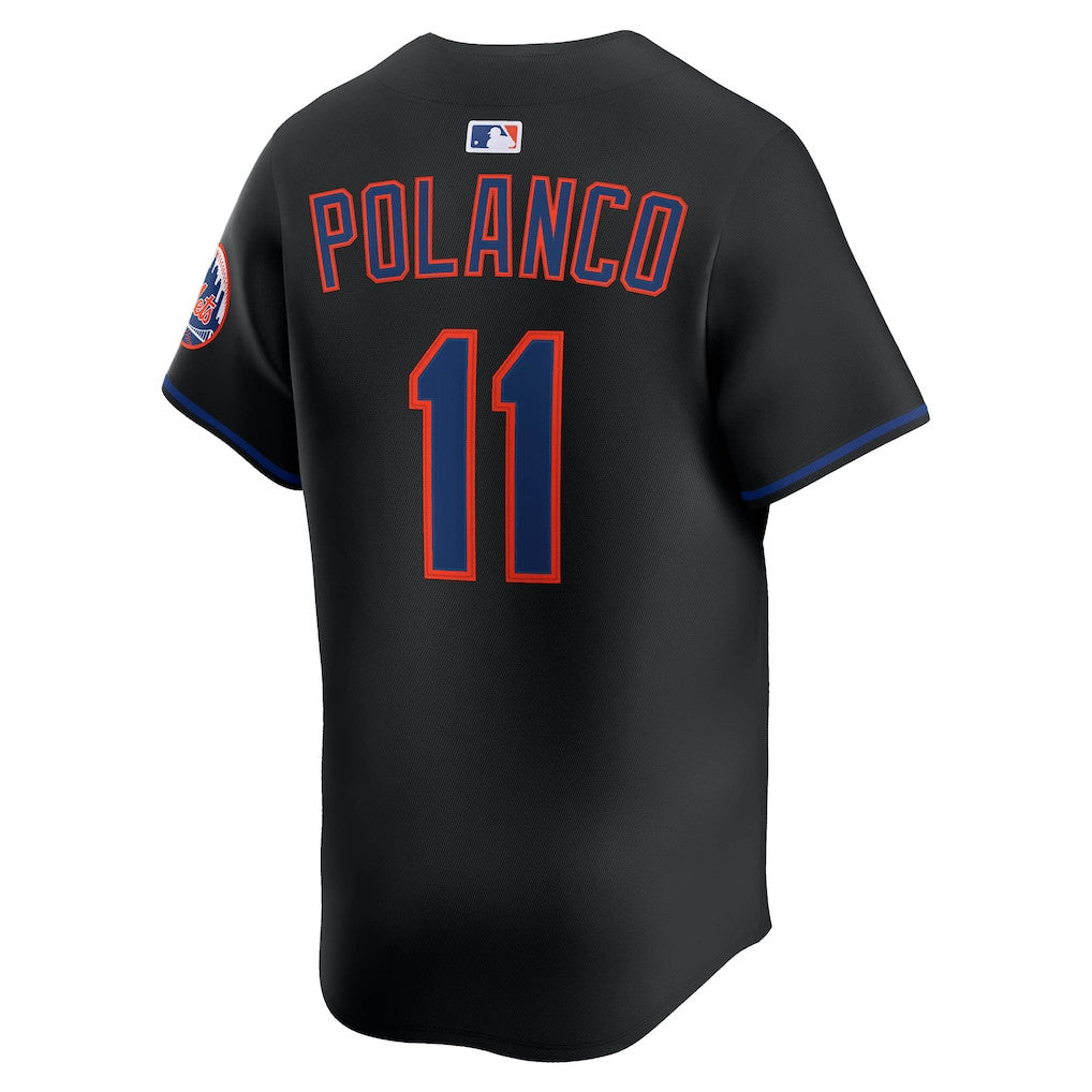 Jorge Polanco 11 New York Mets Alternate Limited Men Jersey - Black