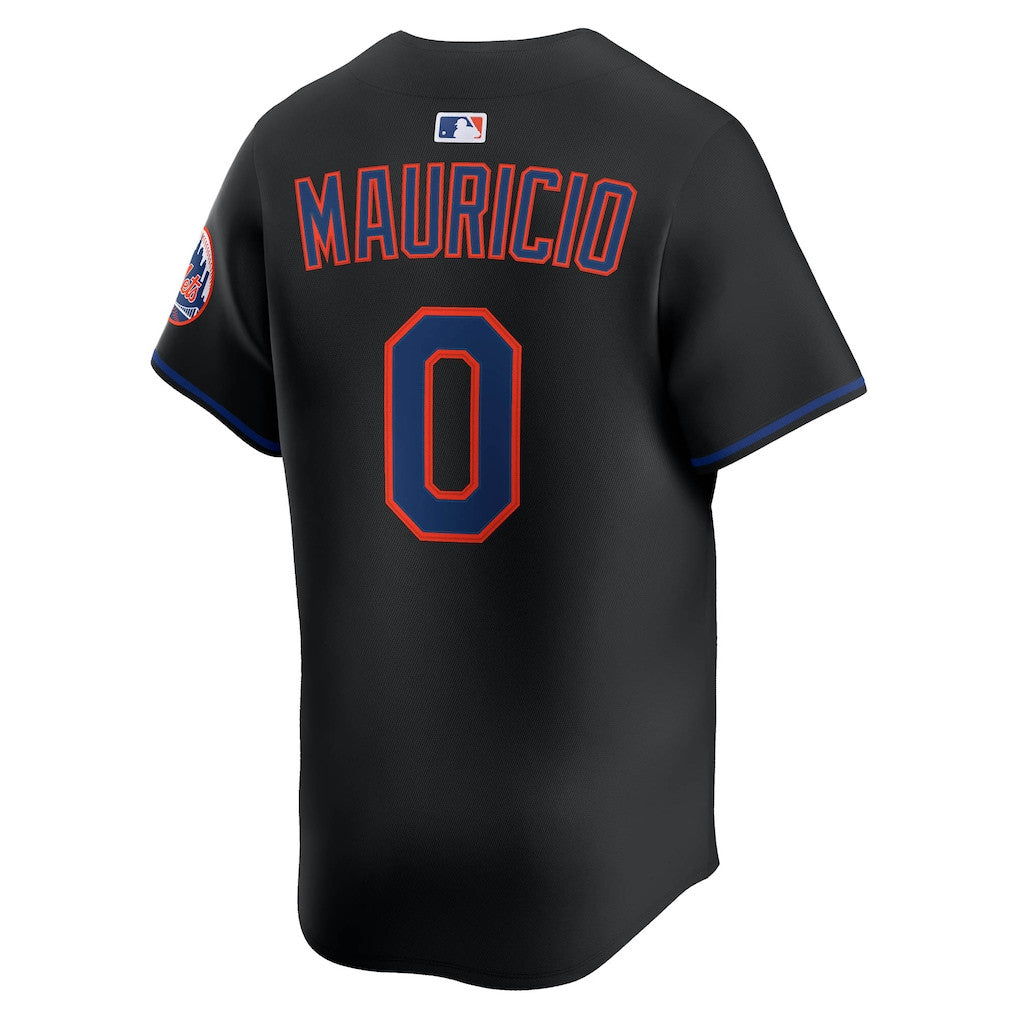 Ronny Mauricio 0 New York Mets Alternate Limited Men Jersey - Black