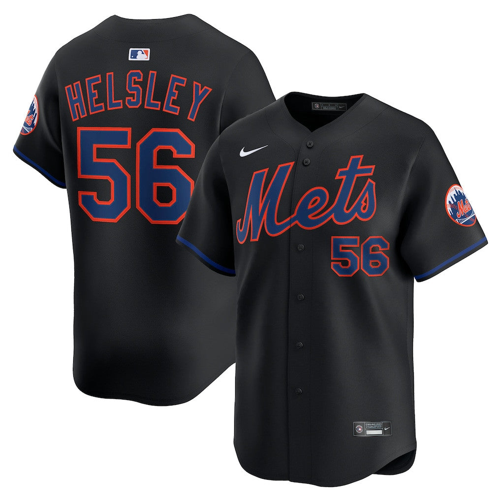 Ryan Helsley 56 New York Mets Alternate Limited Player Men Jersey - Black
