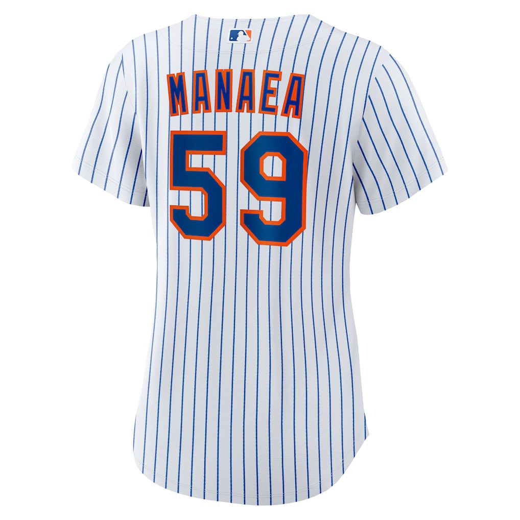 Sean Manaea 59 New York Mets Women's Home Jersey - White