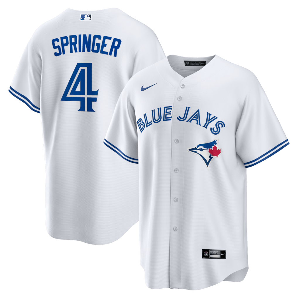 George Springer 4 Toronto Blue Jays Home Men Jersey - White