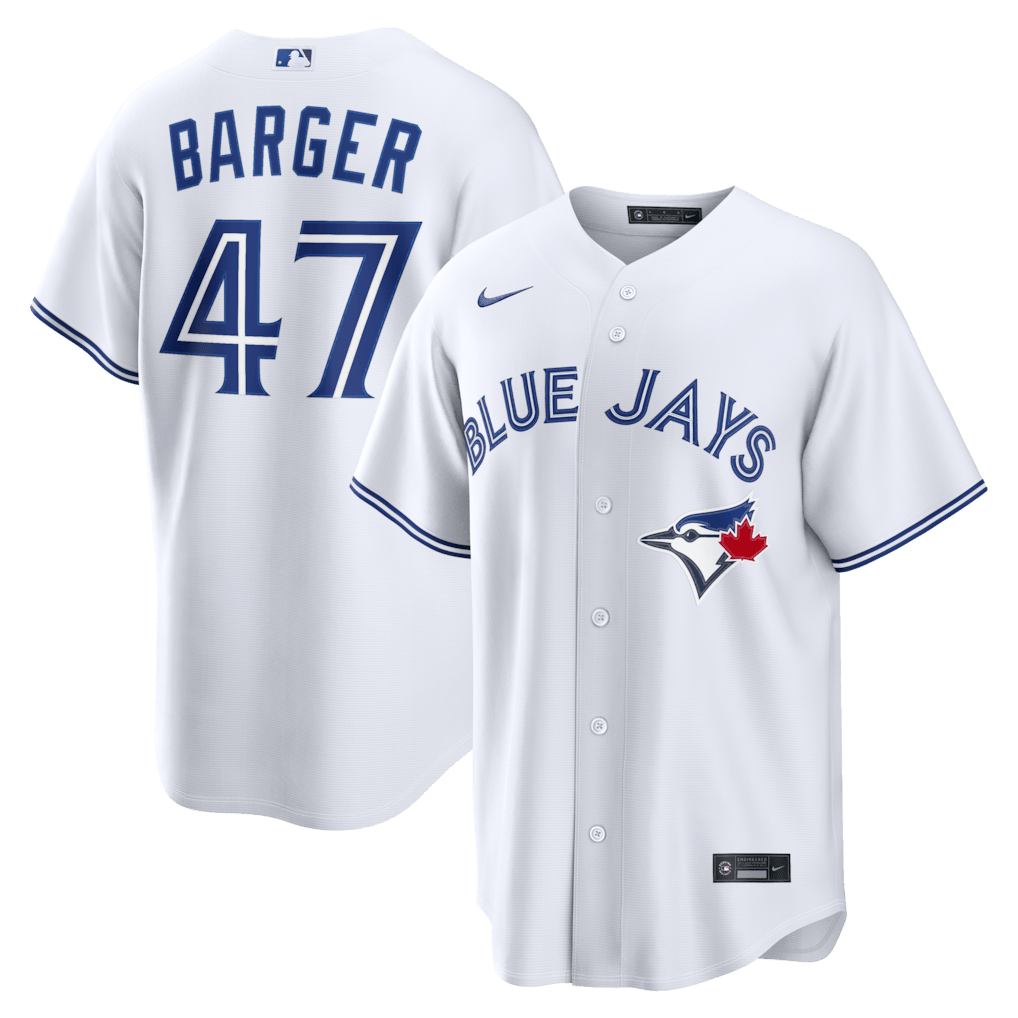 Addison Barger 47 Toronto Blue Jays Home Men Jersey - White