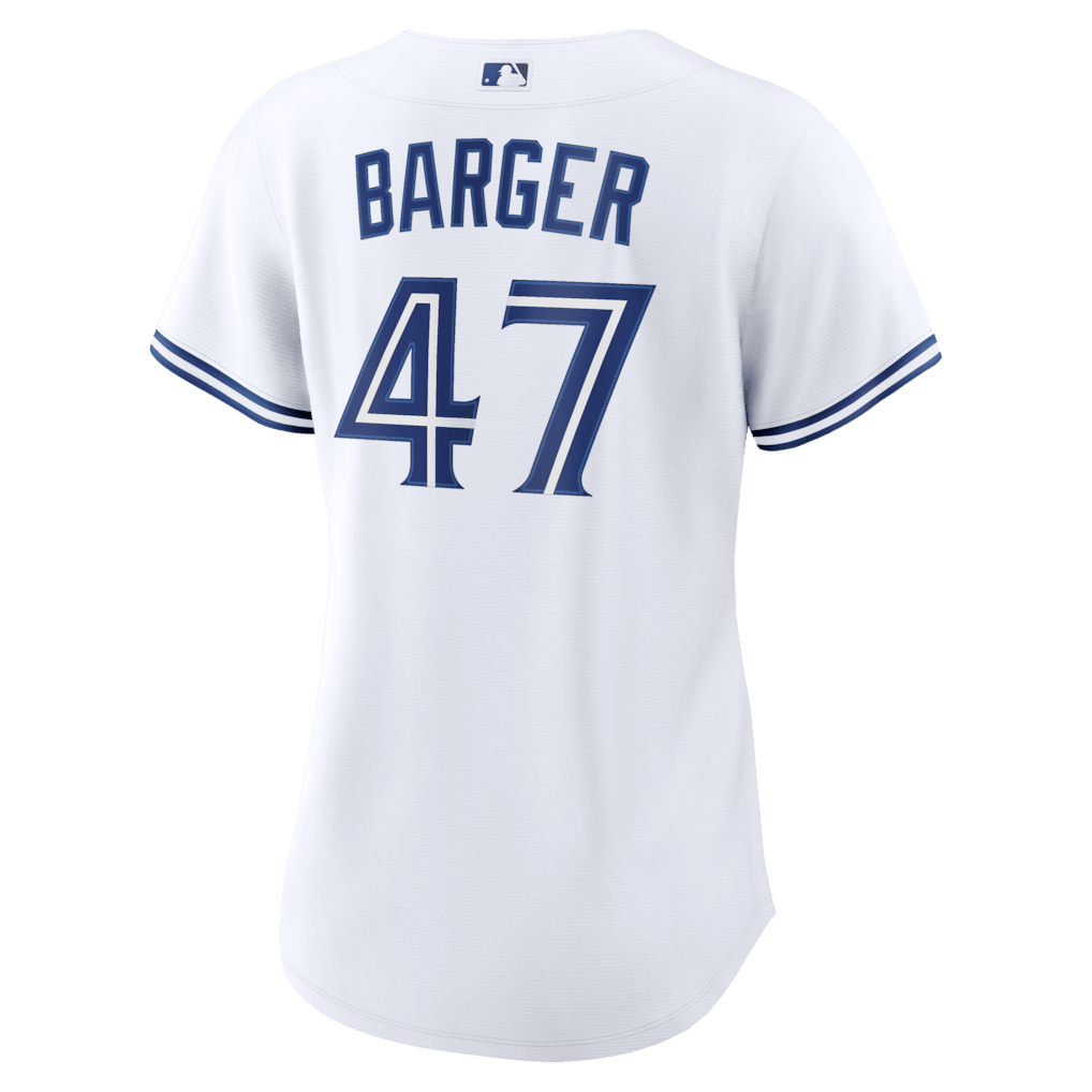 Addison Barger 47 Toronto Blue Jays Women's Home Jersey - White