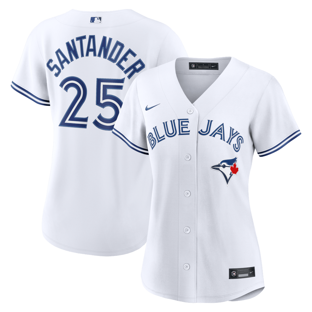 Anthony Santander 25 Toronto Blue Jays Women's Home Jersey - White
