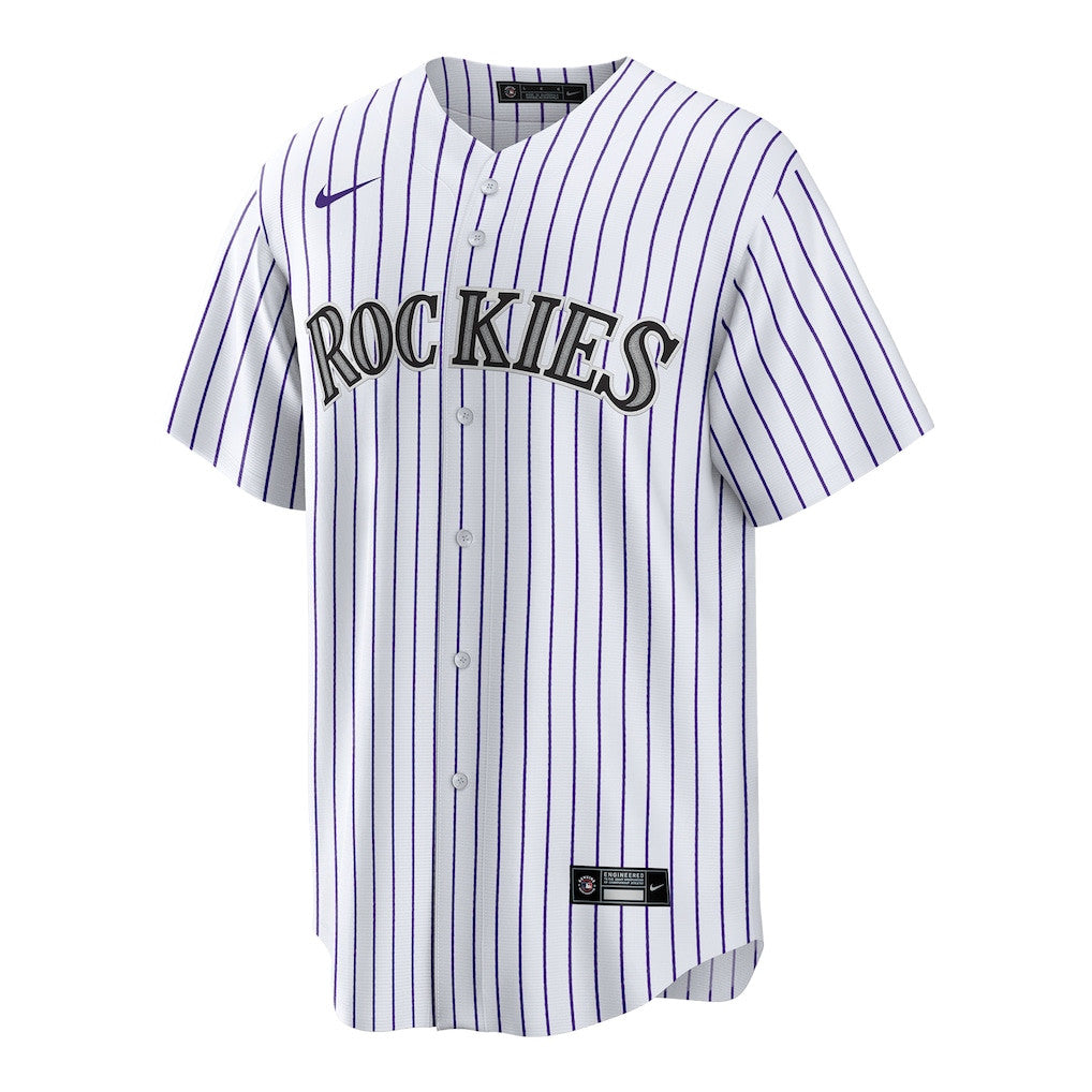 Ryan Ritter 8 Colorado Rockies Home Men Jersey - White