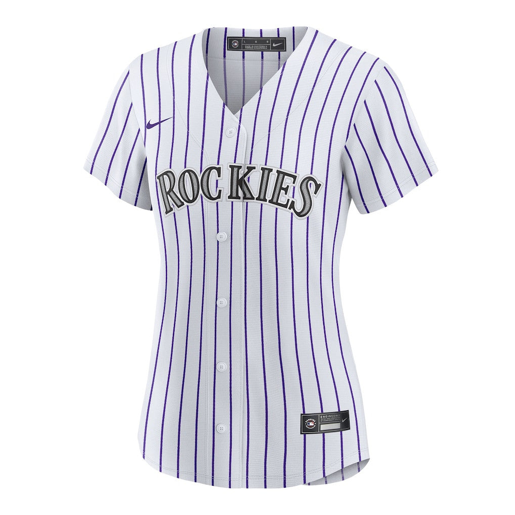 Ryan Ritter 8 Colorado Rockies Women's Home Jersey - White