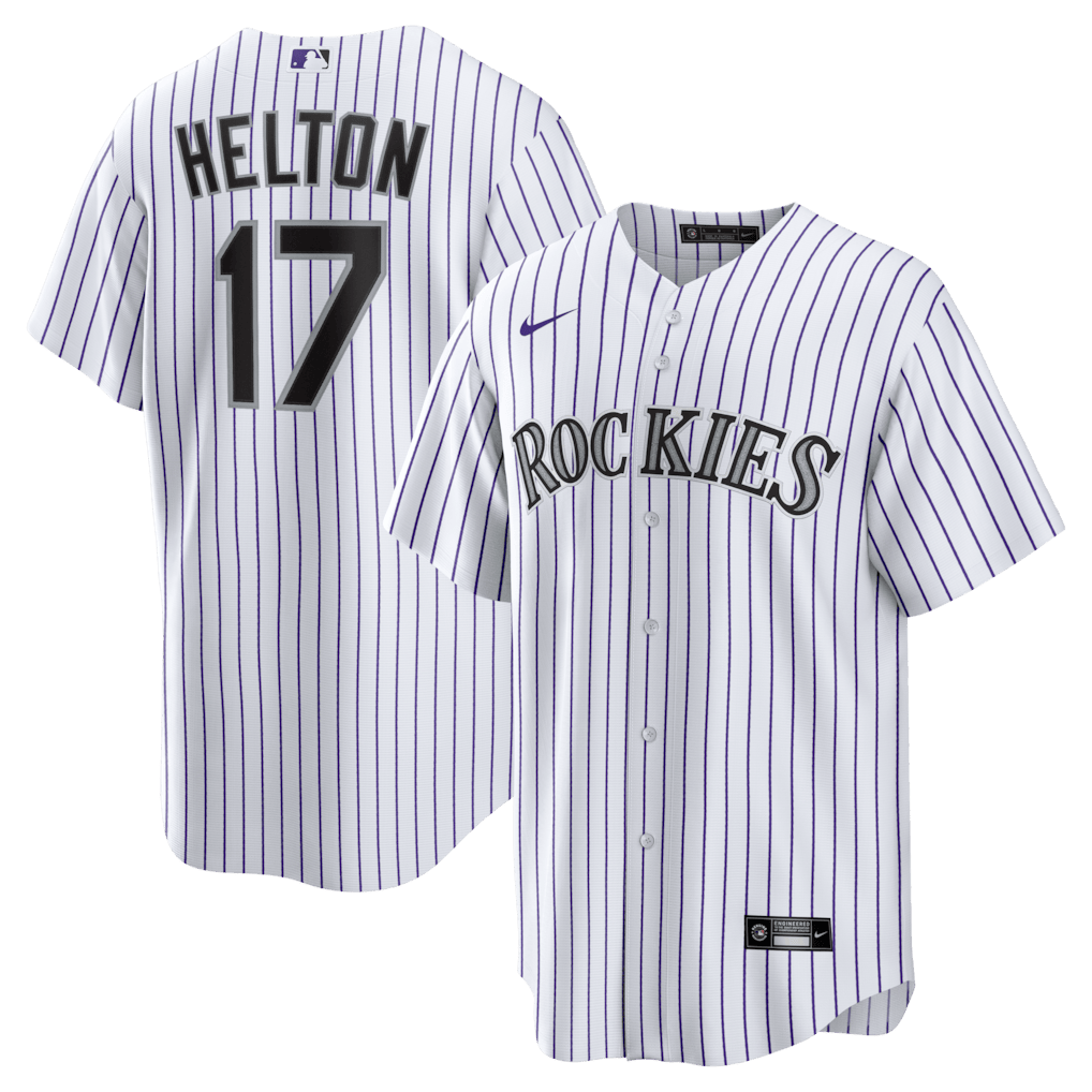 Todd Helton 17 Colorado Rockies Home Men Jersey - White