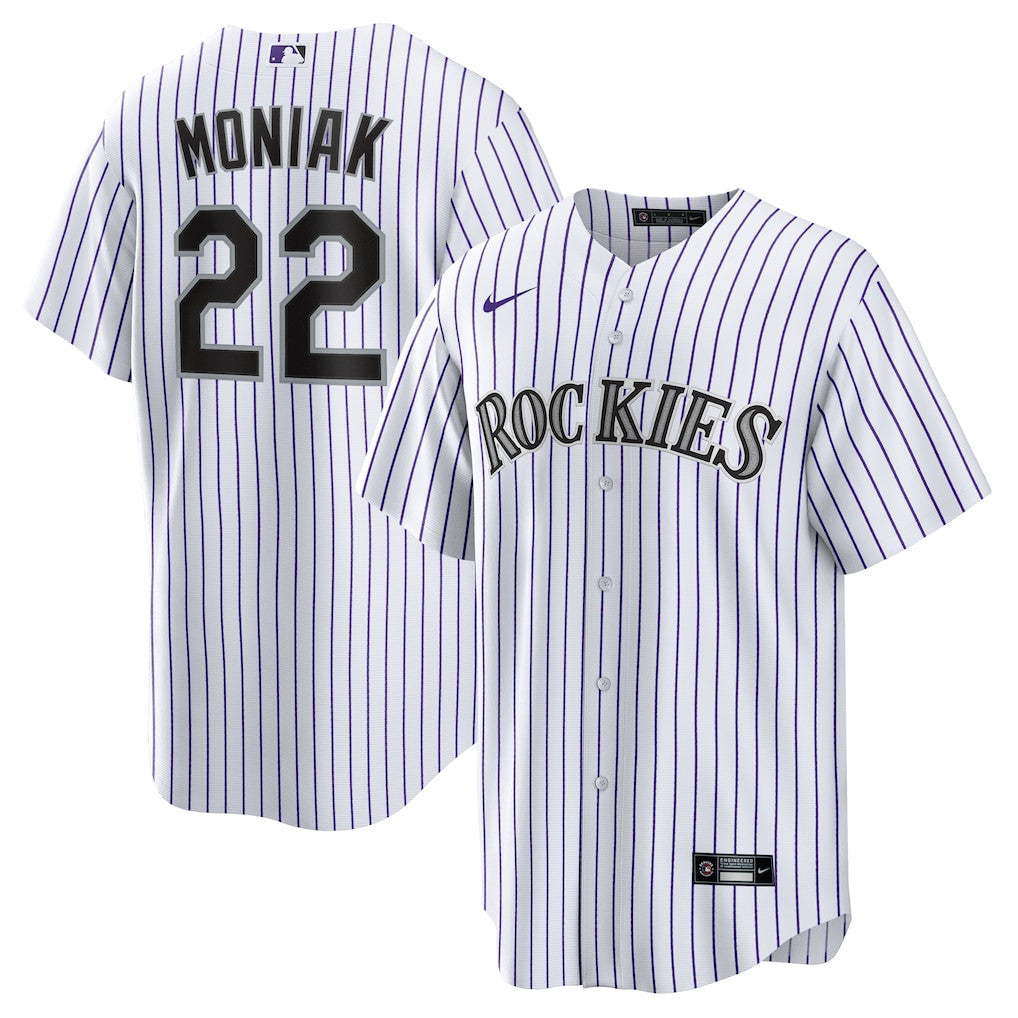 Mickey Moniak 22 Colorado Rockies Home Men Jersey - White