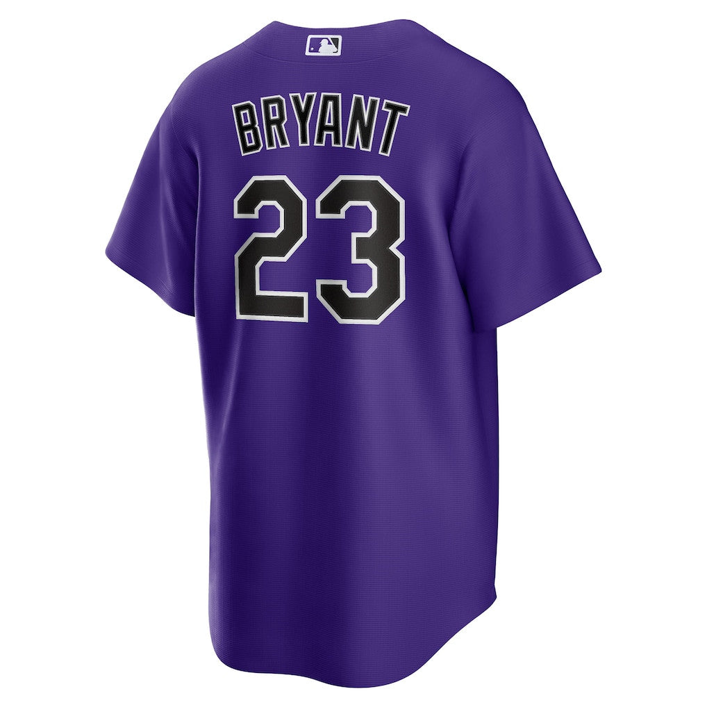 Kris Bryant 23 Colorado Rockies Alternate Player Men Jersey - Purple
