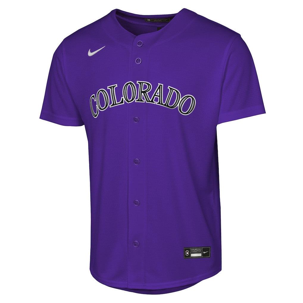 Kris Bryant 23 Colorado Rockies Alternate YOUTH Jersey - Purple