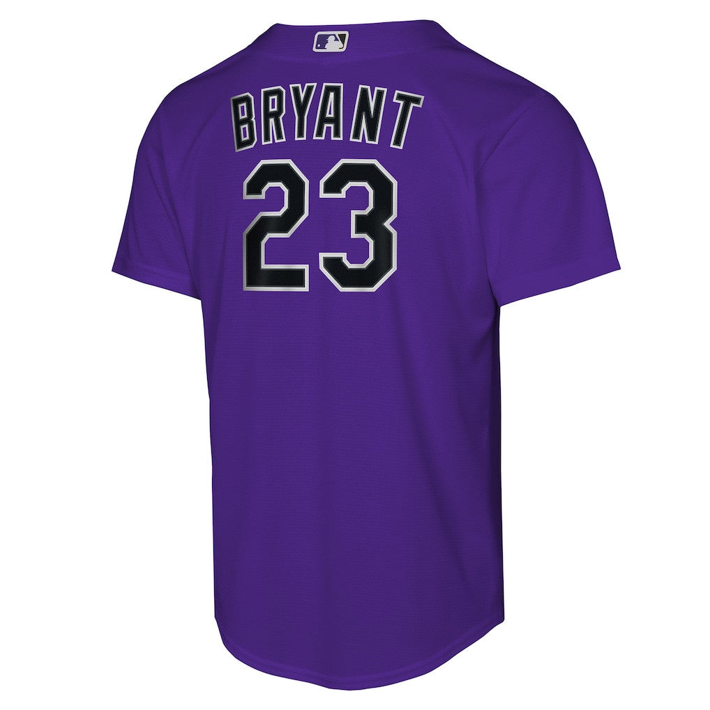 Kris Bryant 23 Colorado Rockies Alternate YOUTH Jersey - Purple
