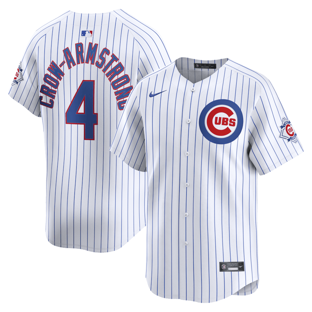 Pete Crow-Armstrong 4 Chicago Cubs 150th Anniversary Limited Men Jersey - White