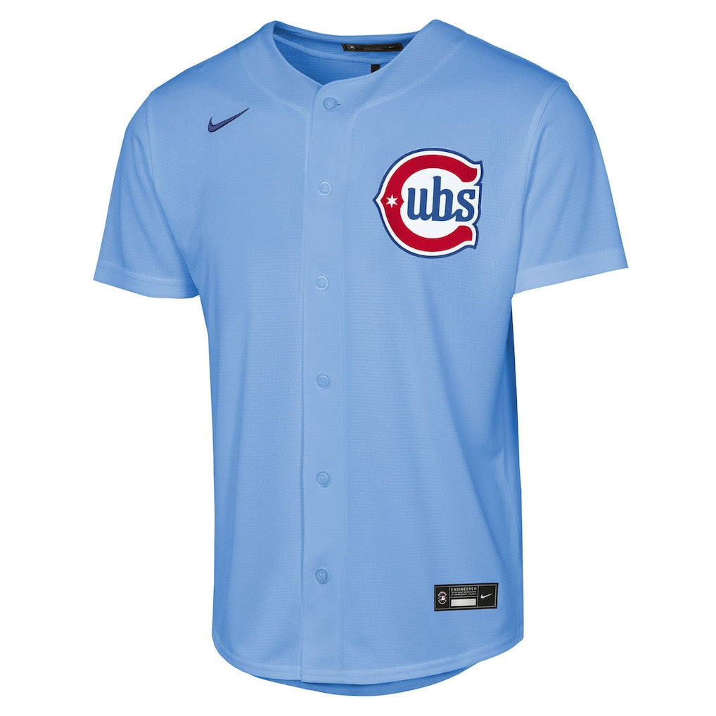 Pete Crow-Armstrong 4 Chicago Cubs Alternate 2 YOUTH Jersey - Light Blue