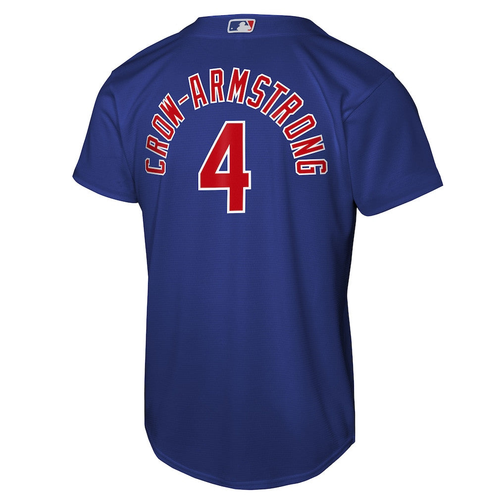 Pete Crow-Armstrong 4 Chicago Cubs Alternate YOUTH Jersey - Rush Blue
