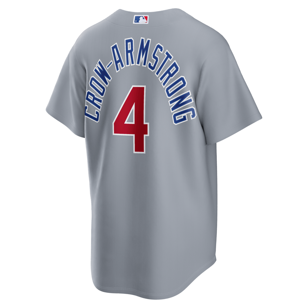 Pete Crow-Armstrong 4 Chicago Cubs Road Men Jersey - Gray