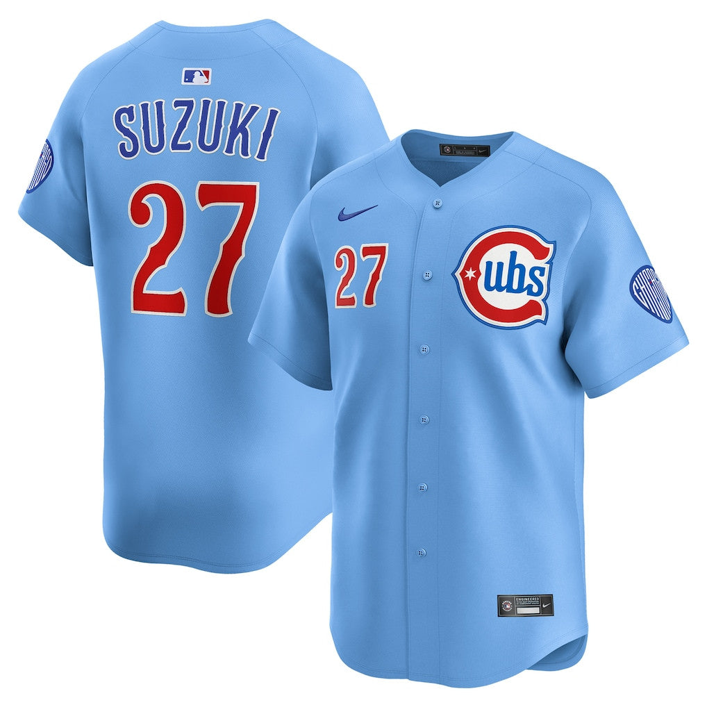 Seiya Suzuki 27 Chicago Cubs 2nd Alternate Limited Player Men Jersey - Royal