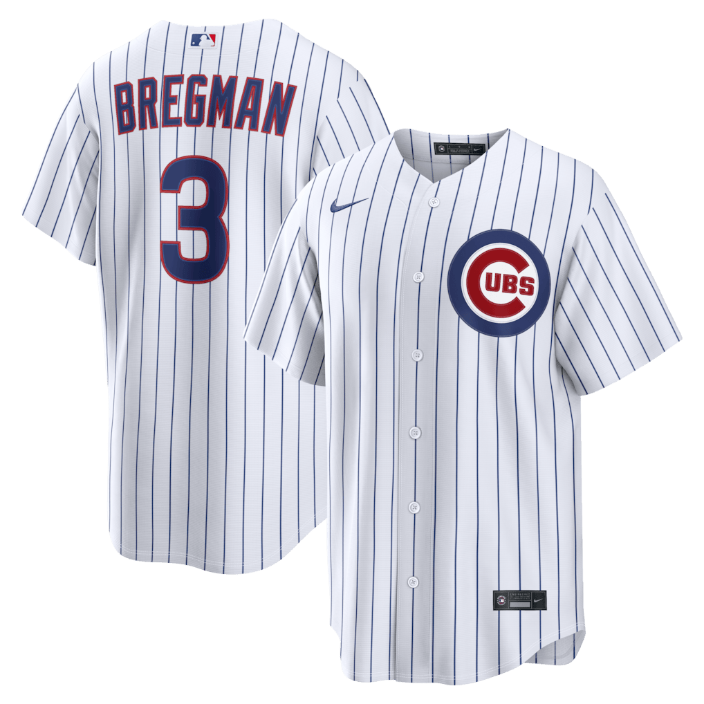 Alex Bregman 3 Chicago Cubs Home Men Jersey - White