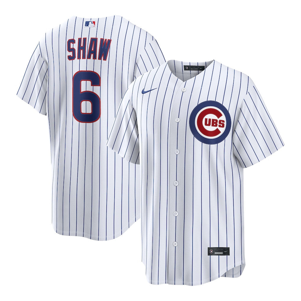 Matt Shaw 6 Chicago Cubs Home Men Jersey - White